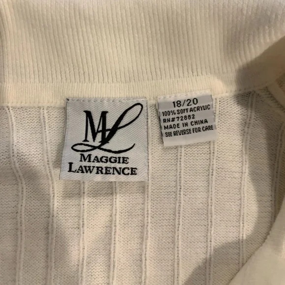 Vintage women’s Short sleeve button down sweater Size 18 / 20 - Picture 4 of 8